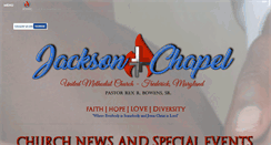 Desktop Screenshot of jacksonchapelumc.org